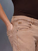 Men's Casual Straight Fit Denim Trousers  | Khaki