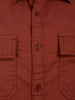 Comfort Fit Double Pocket Shirt | Rust
