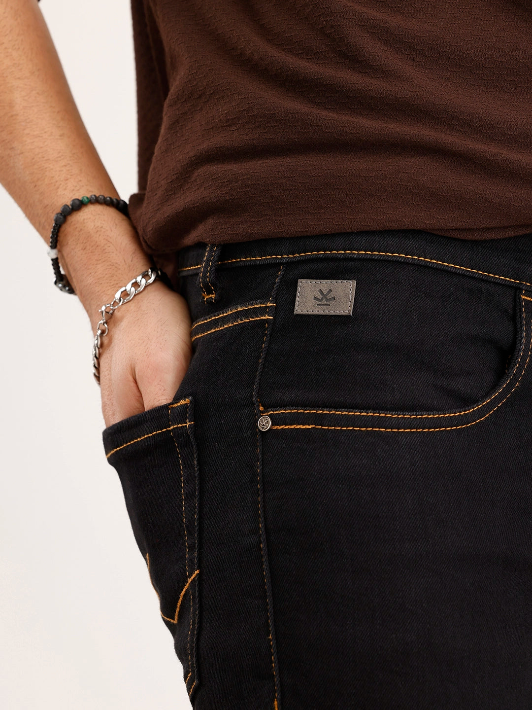Slim Fit Denim Jeans | Black
