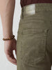 Solid Skinny Crop Denim Jeans | Olive