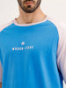 Raglan Collar Oversized T-Shirt | Blue
