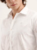Textured Slim Fit AOP Shirt | White
