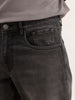 Straight Fit Faded Denim Jeans | Dark Grey
