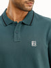 Slim Fit Tipping Collar Polo T-Shirt | Green