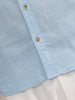 Solid 100%Cotton Regular Fit Shirt | Light Blue
