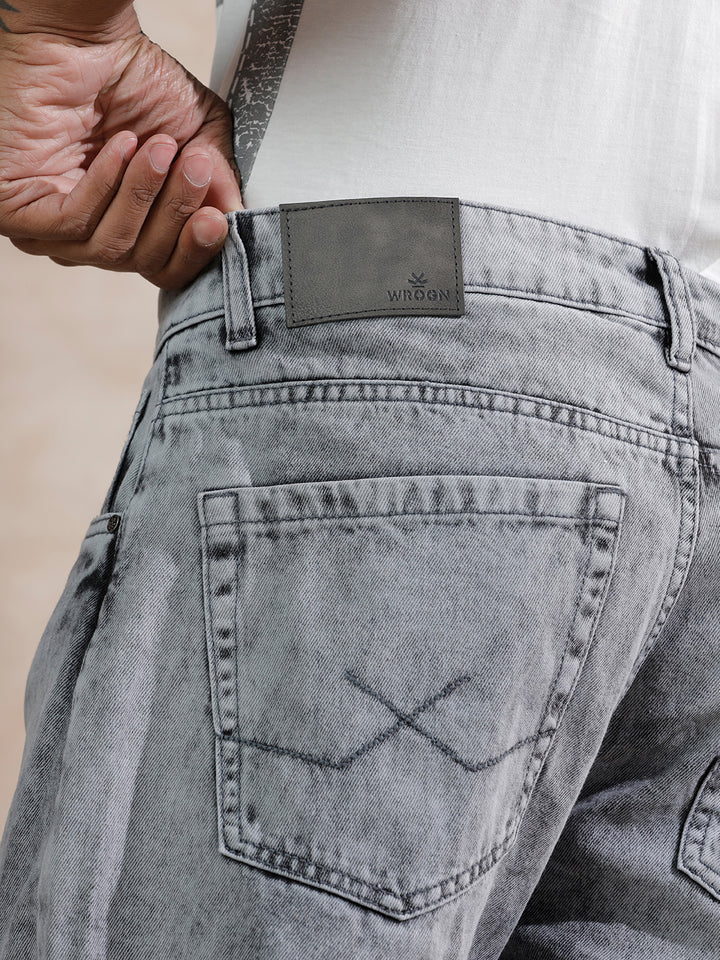 Heavy Fade Anti Fit Jeans | Light Grey