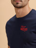 Solid Slim Fit T-Shirt  | Navy Blue