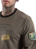 Indian Infantry by A47 Printed Olive T-Shirt