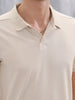 Men's Slim Fit Textured Polo | Beige