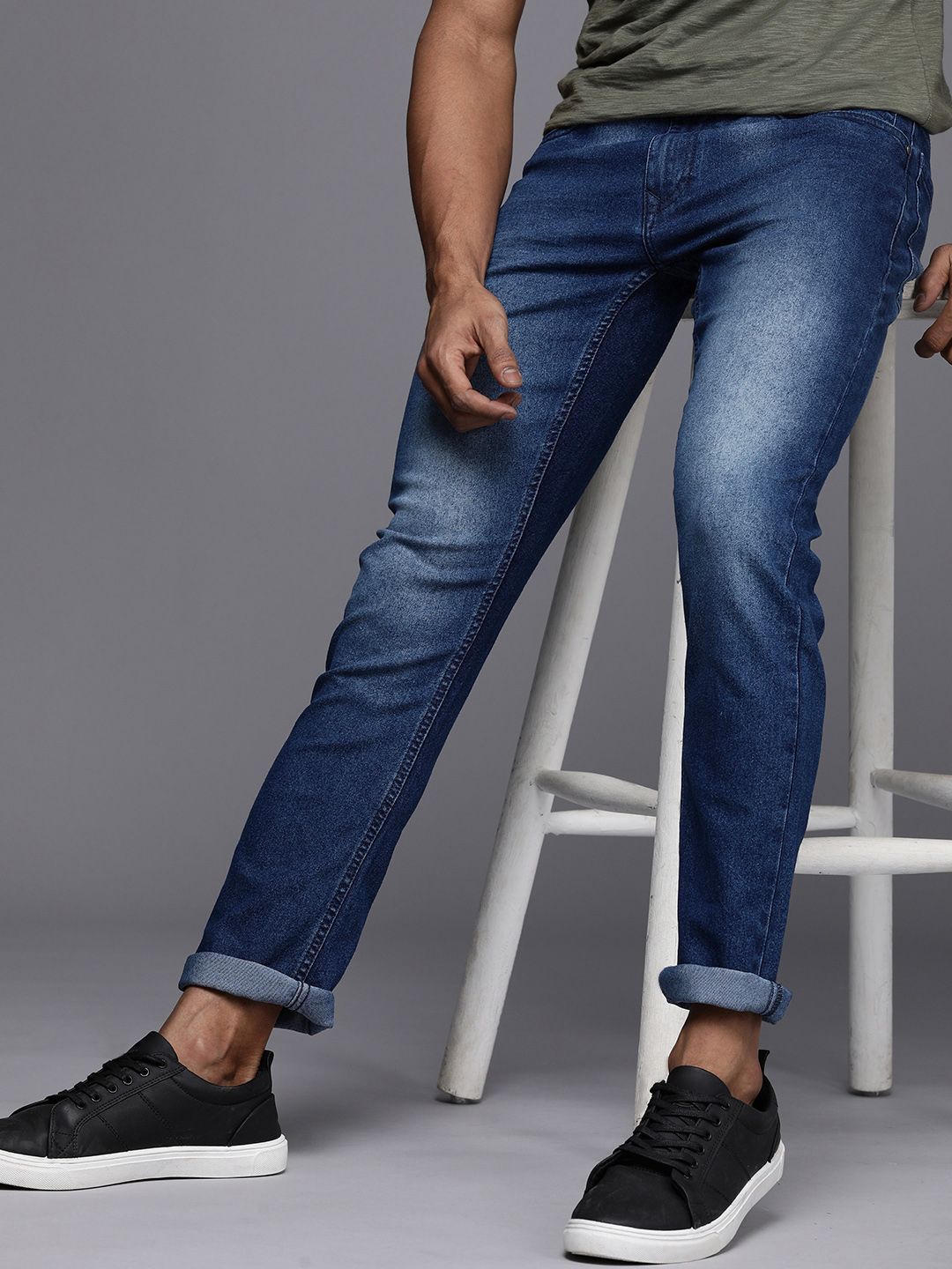 Faded Fusion Stretchable Jeans