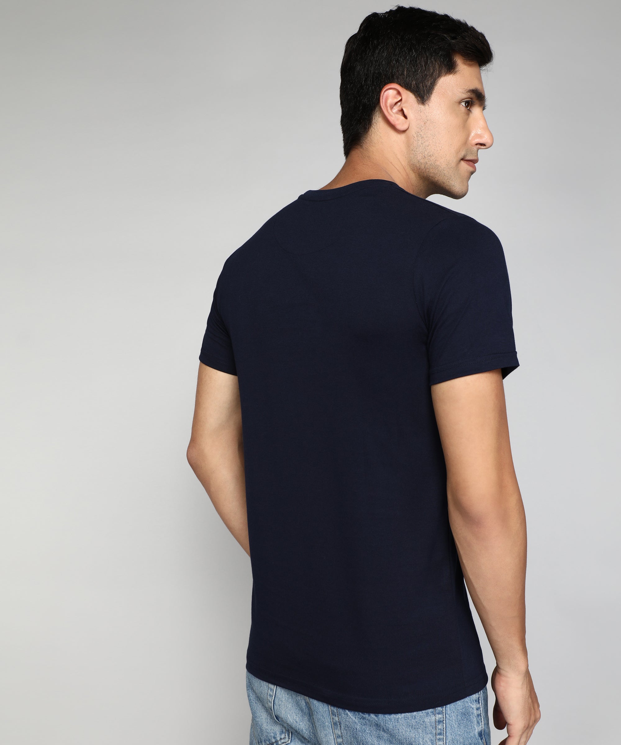 Classic Navy Crew Neck T-Shirt