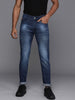 Heavy Fade Blue Textured Jeans