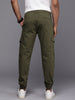 Solid Olive Cargo Jogger