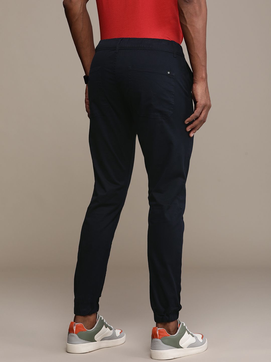 Striking Navy Blue Drawstring Cargo Jogger