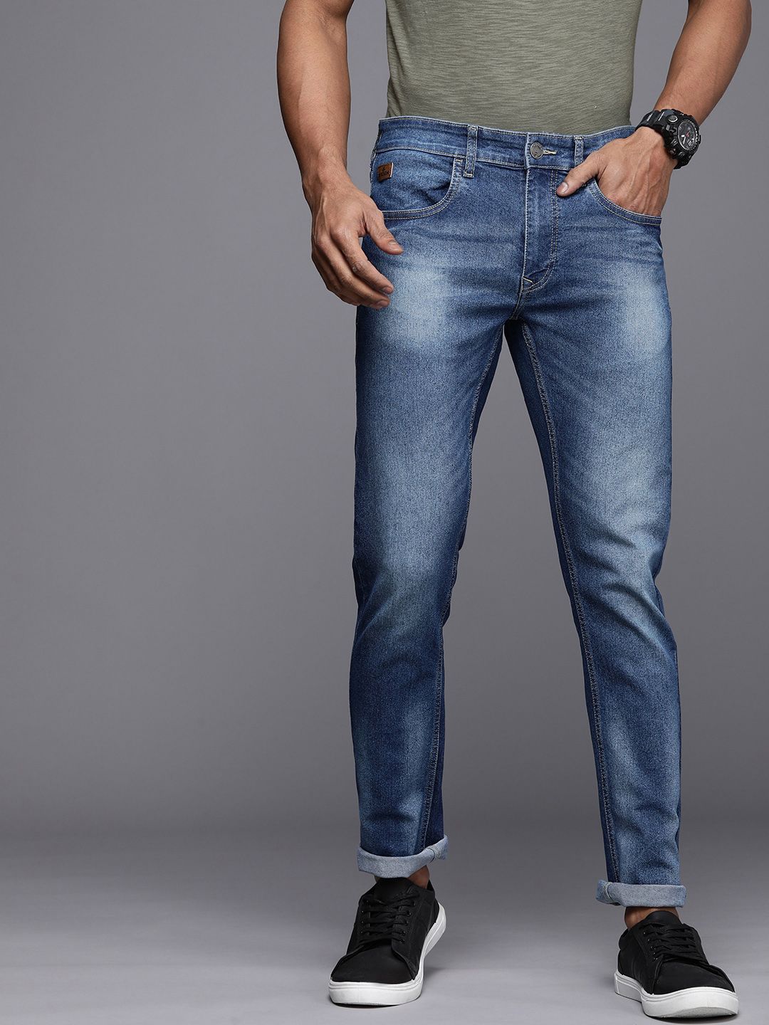 Classic 5-pocket Faded Jeans