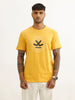 Slim Fit Placement Printed T-Shirt | Yellow