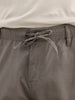 Solid Loose Fit Drawstring Trouser | Grey