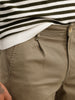 Classic Solid Slim Fit Trouser | Olive