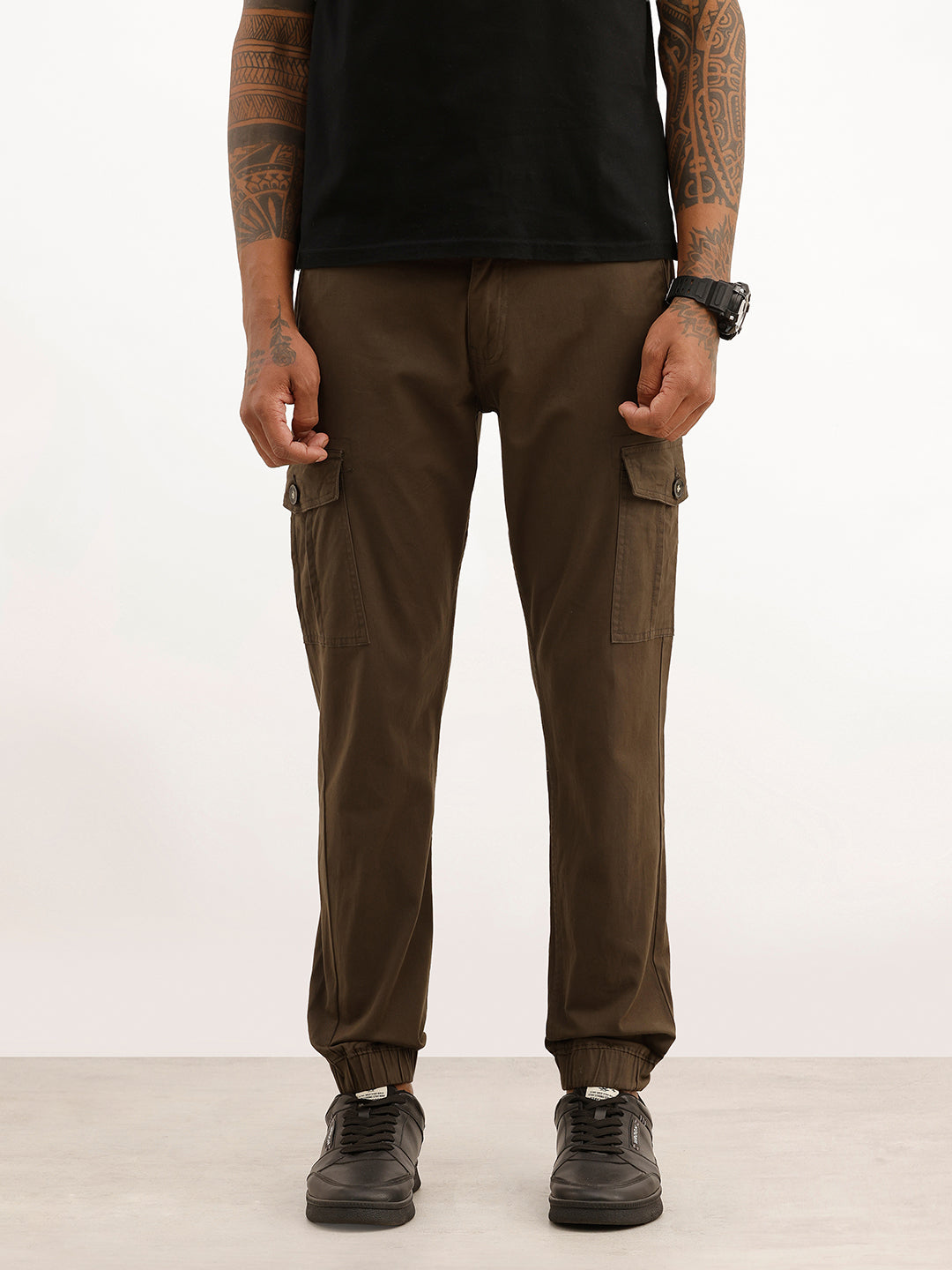 Solid Cargo Jogger | Olive