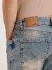 Anti Fit Mud Wash Denim Jeans | Light Blue
