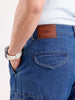 Classic Loose Fit Cargo Denim   |  Blue