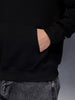 Classic Black Hoodie with Tonal Logo | Black
