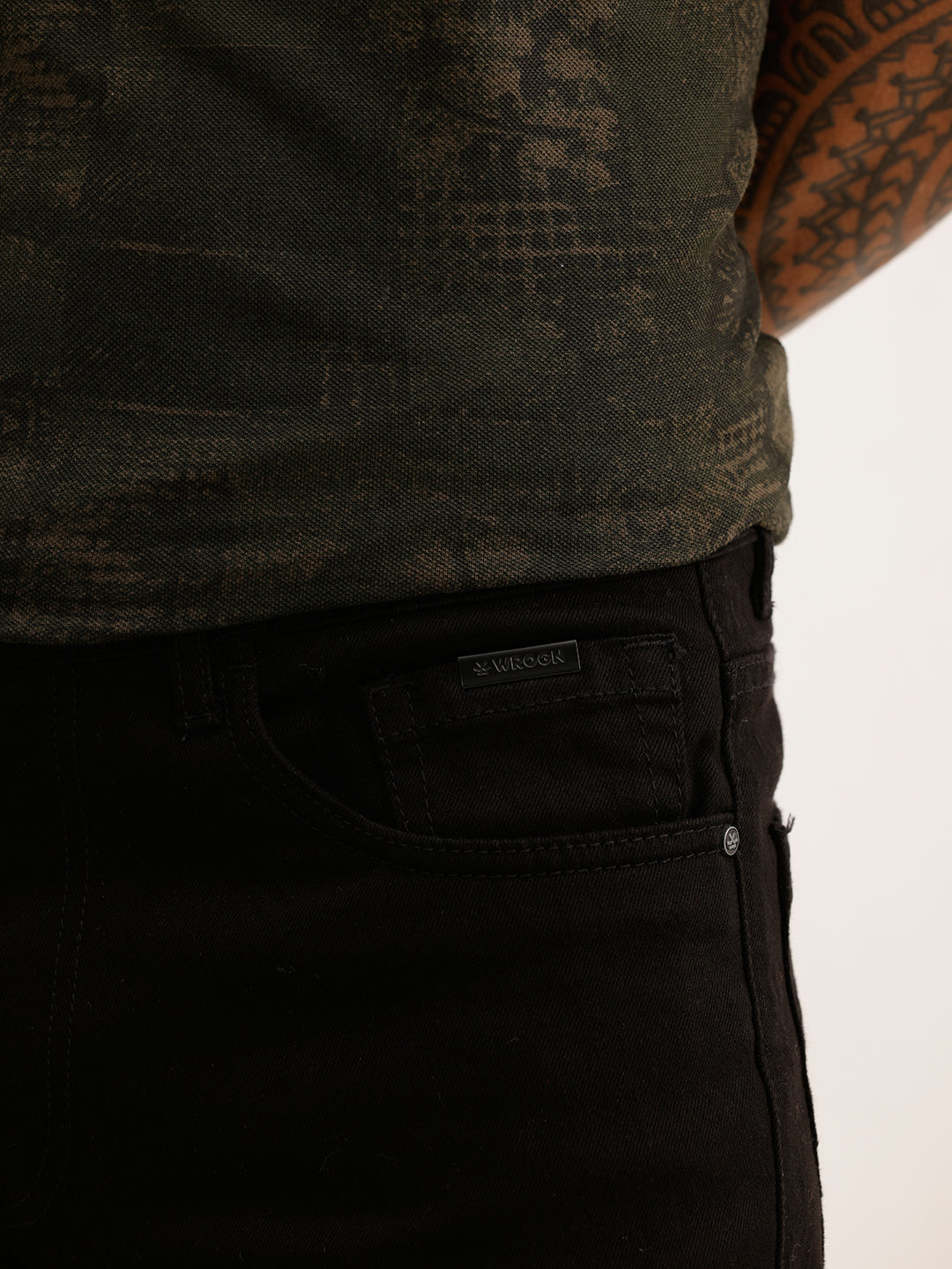Solid Slim Fit Denim Jeans | Black | WJN0200SL2260S