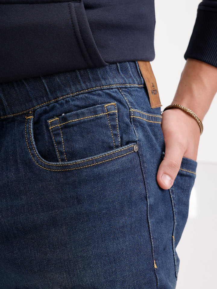 Classic Denim Jogger  | Blue