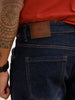 Faded Straight Fit Denim Jeans | Blue