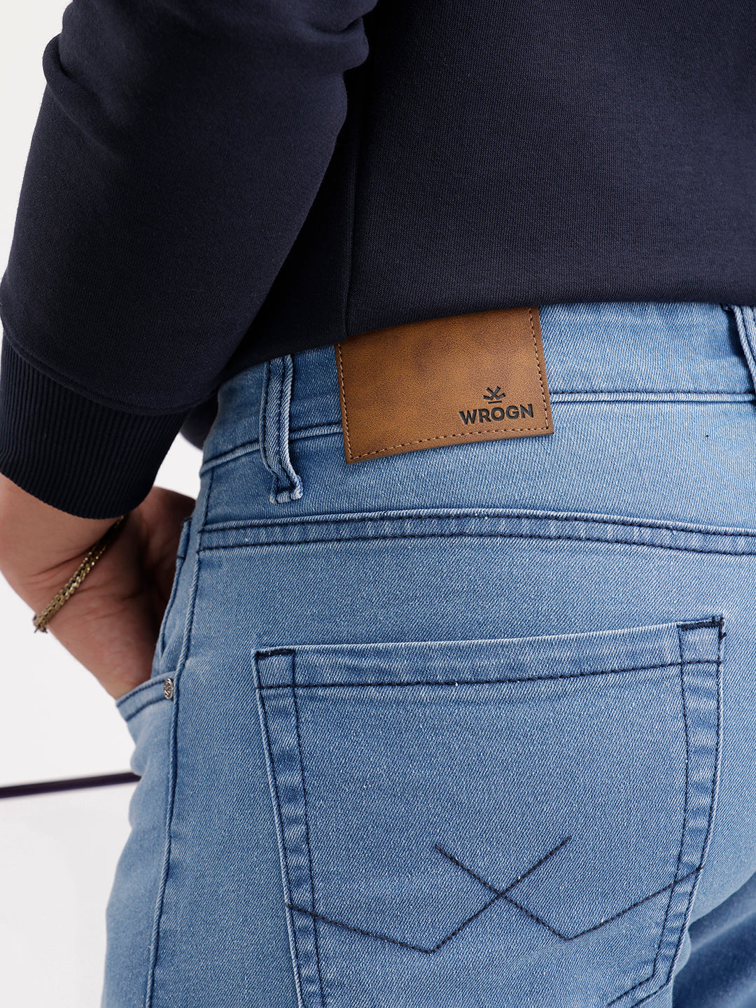 Solid Slim Fit Denim Jeans  | Blue