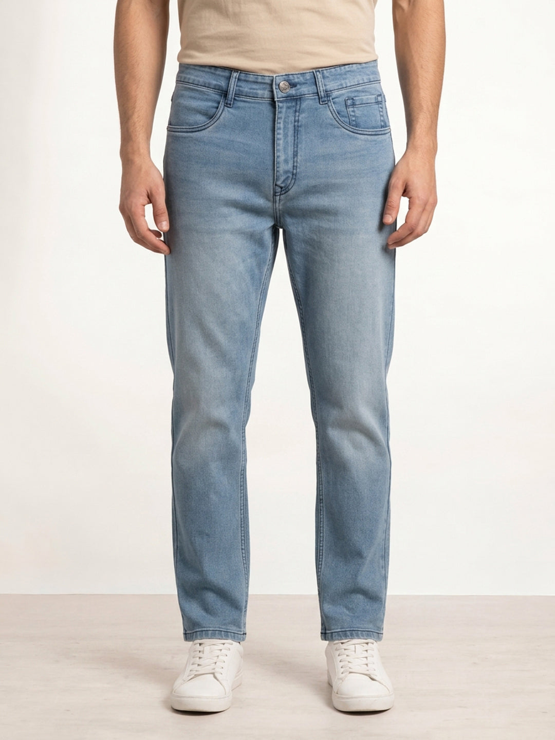 Faded Anti Fit Denim Jeans | Light Blue
