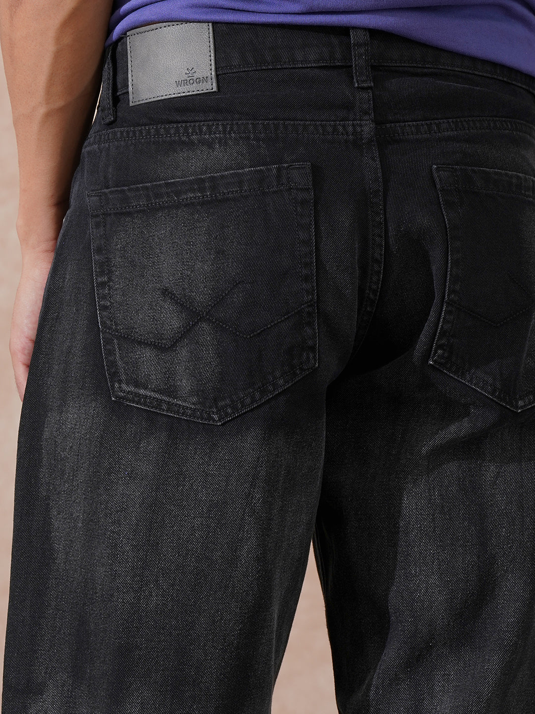 Heavy Fade Loose Fit Jeans Black – Wrogn1