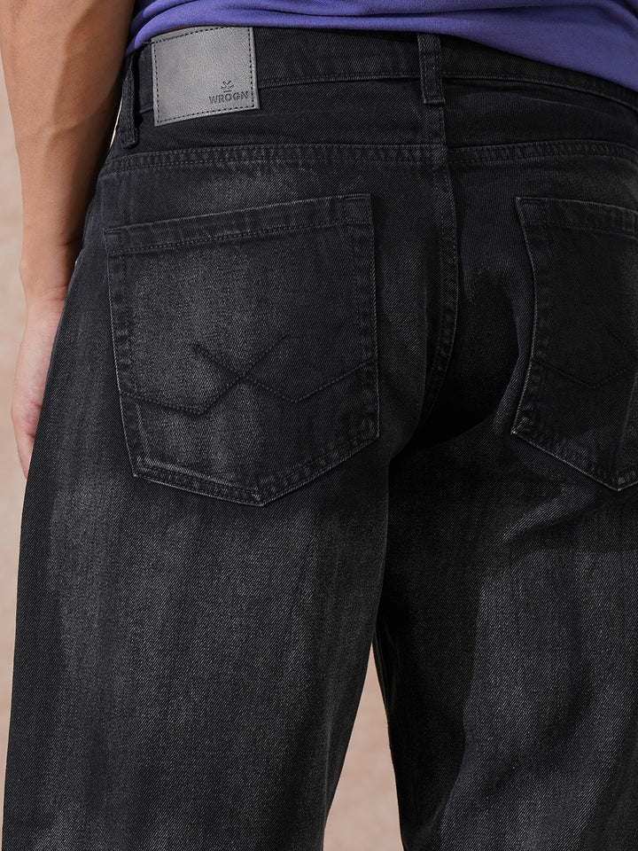 Heavy Fade Loose Fit Jeans | Black