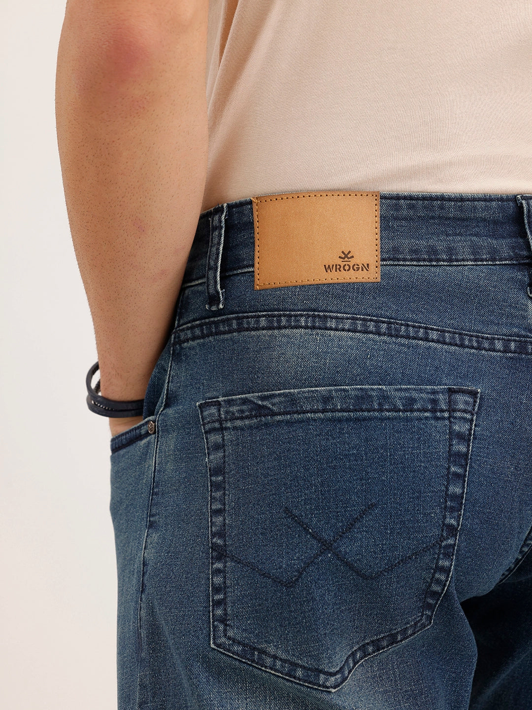 Faded Relaxed Fit Denim Jeans | Light Blue
