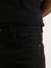 Solid Slim Fit Denim Jeans | Black