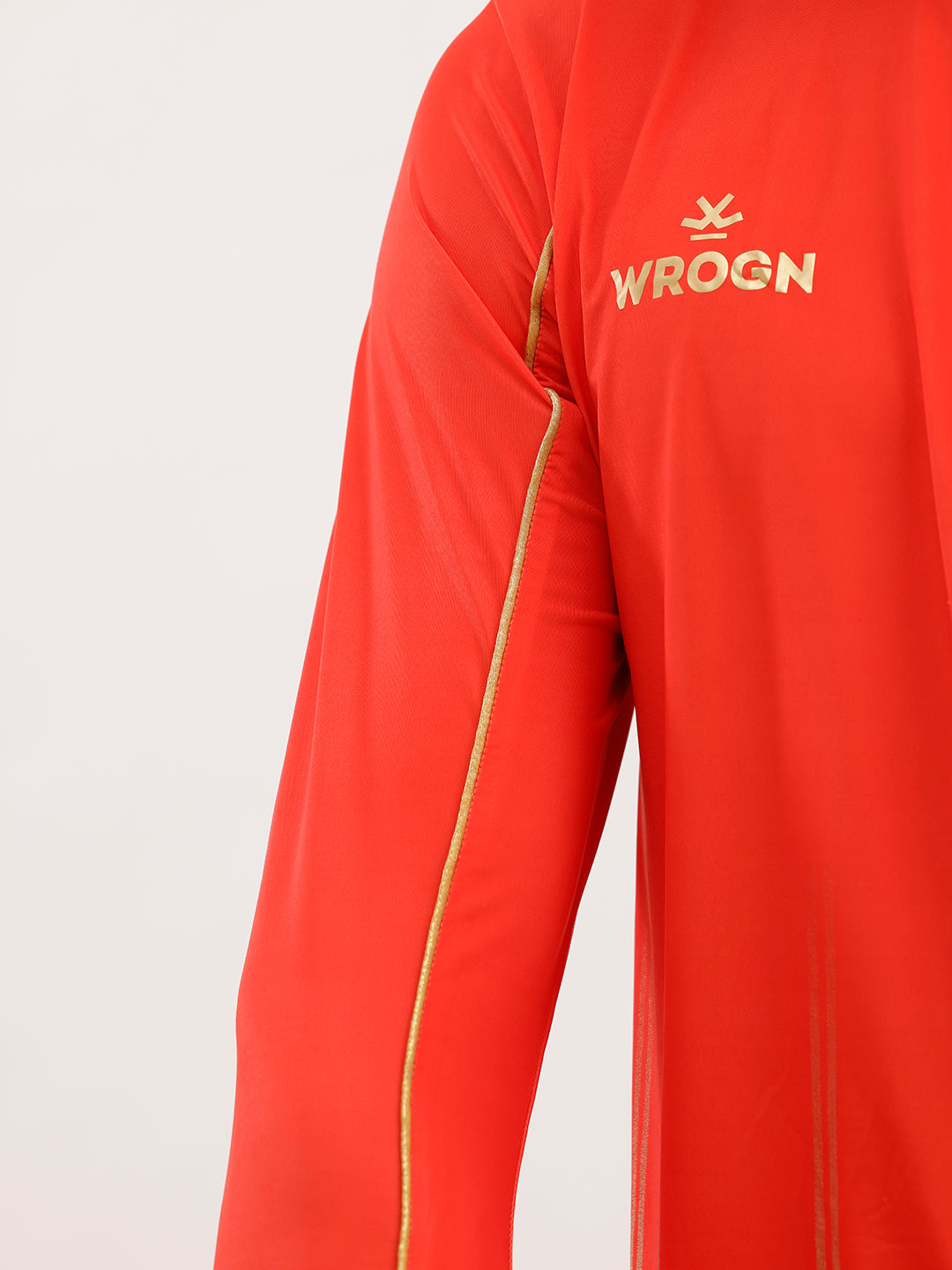 Wrogn x SRH Performance Quarter Zip T-Shirt | Orange