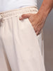 Men's Straight fit Knit Jogger | Beige