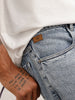 Men Casual Anti Fit Jeans With Tonal Embroidery | Super Stone