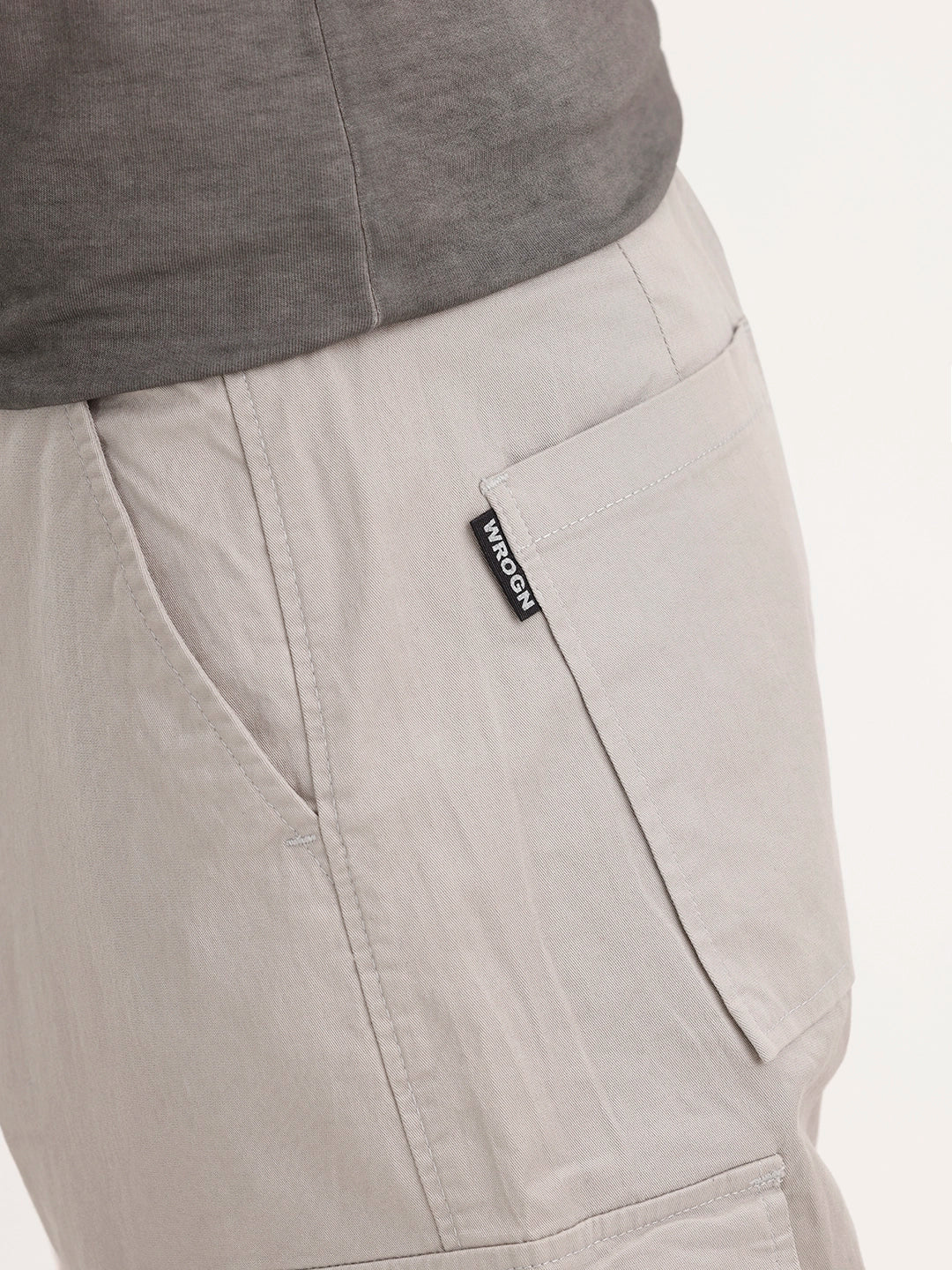 Loose Fit Cargo Trouser | Grey