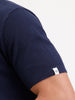 Slim Fit Flat Knit Polo T-Shirt | Navy