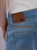 Heavy Fade Skinny Crop Jeans | Light Blue