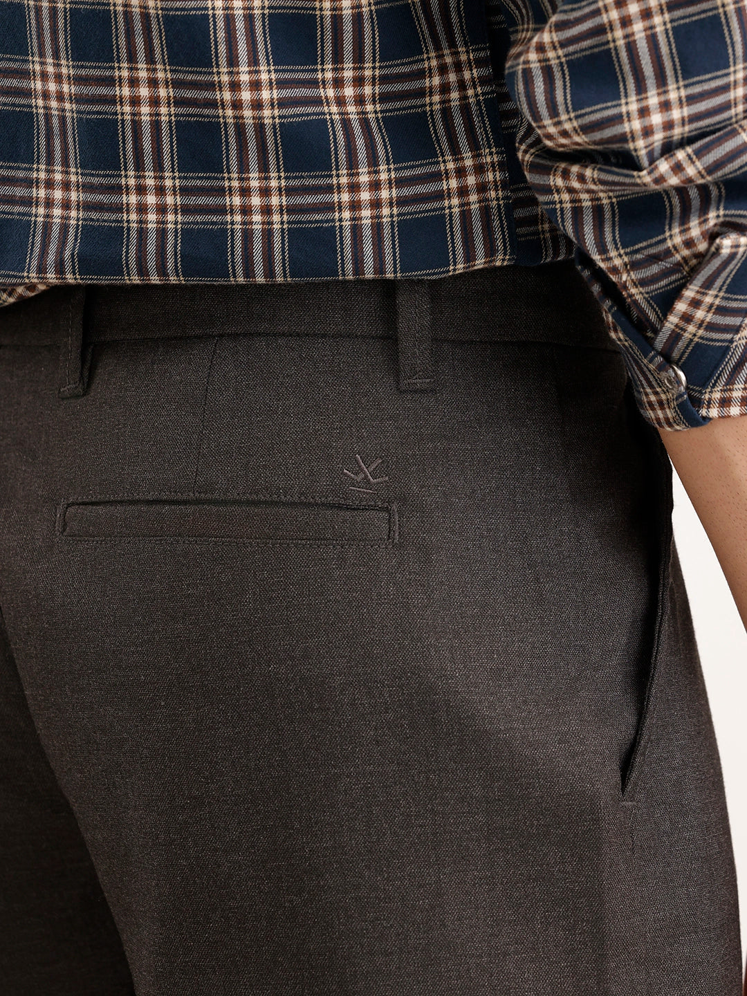 Loose Fit Pleated Trouser | Grey