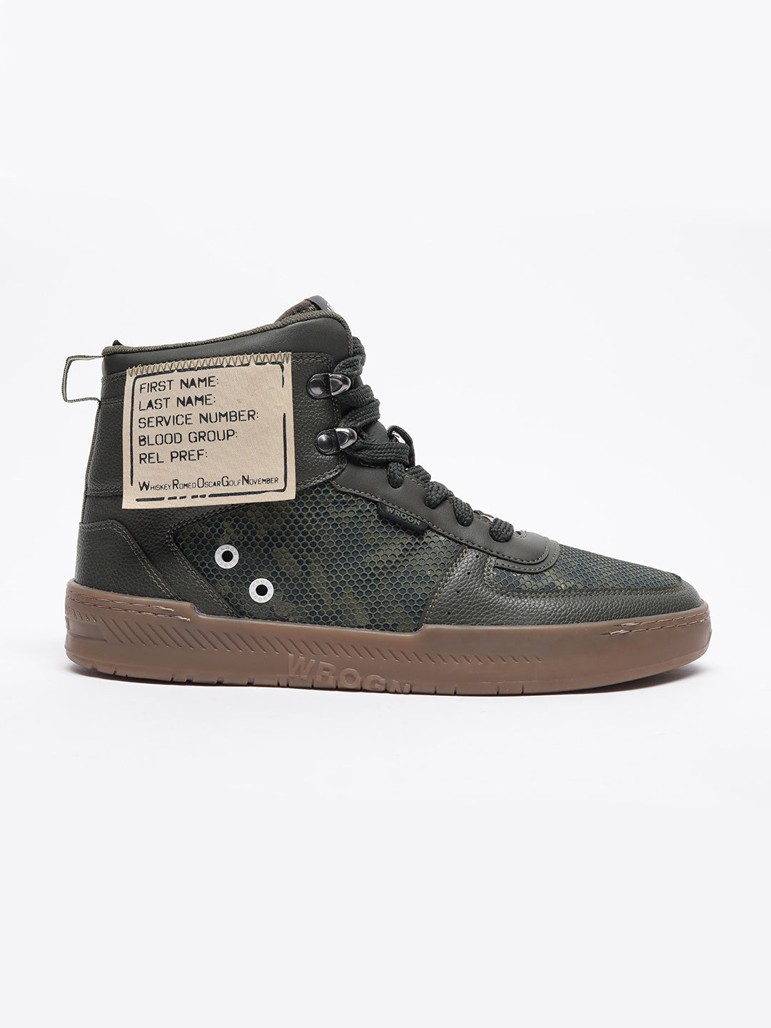 Olive Camo High Top Sneakers