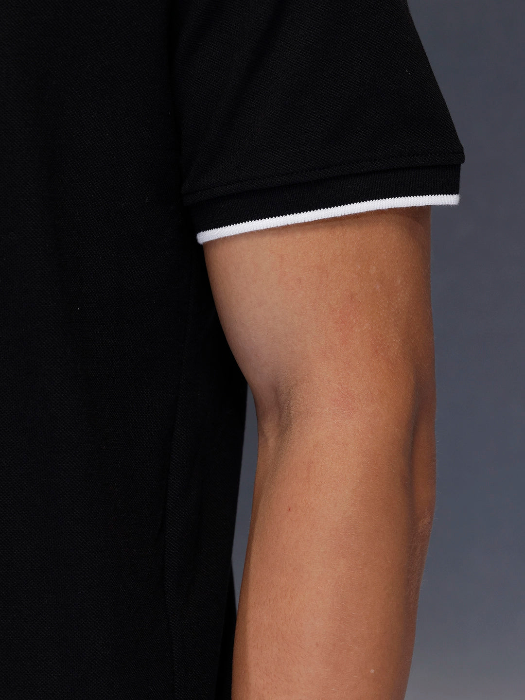 Signature Trim Detail Polo Shirt | Black