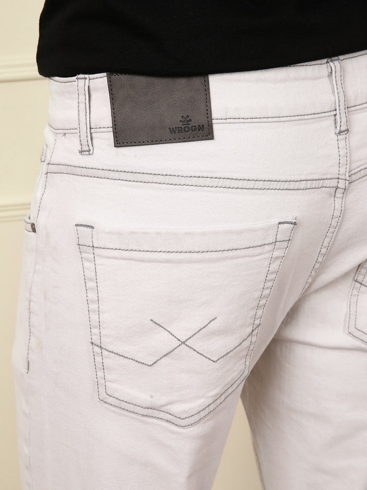 Solid Skinny Crop Jeans | Off White