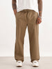 Solid Loose Fit Trouser | Khaki