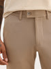 Solid Slim Fit Hyper-Flex Trouser | Brown