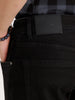 Solid Slim Fit Denim Jeans | Black