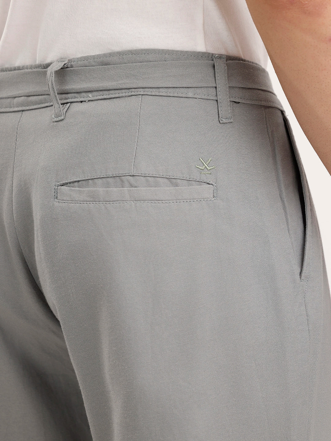 Anti Fit Pleated Trouser | Grey