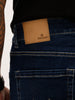 Slim Fit Contrast Stitch Denim Jeans | Dark Blue